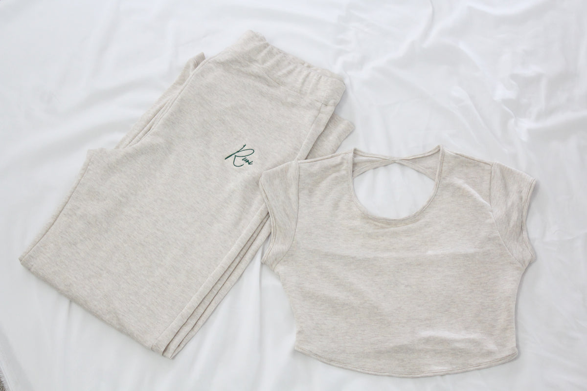 French Terry Cropped T-Shirt
